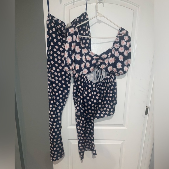 New! Sachin & Babi Lyra Baby Doll Top in Blue & Pink Ikat Floral 🌸 sz 0 NWT! - Picture 14 of 14